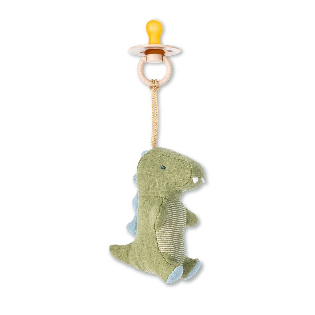 *NEW OPTIONS* Bitzy Pal Natural Rubber Pacifier & Plush