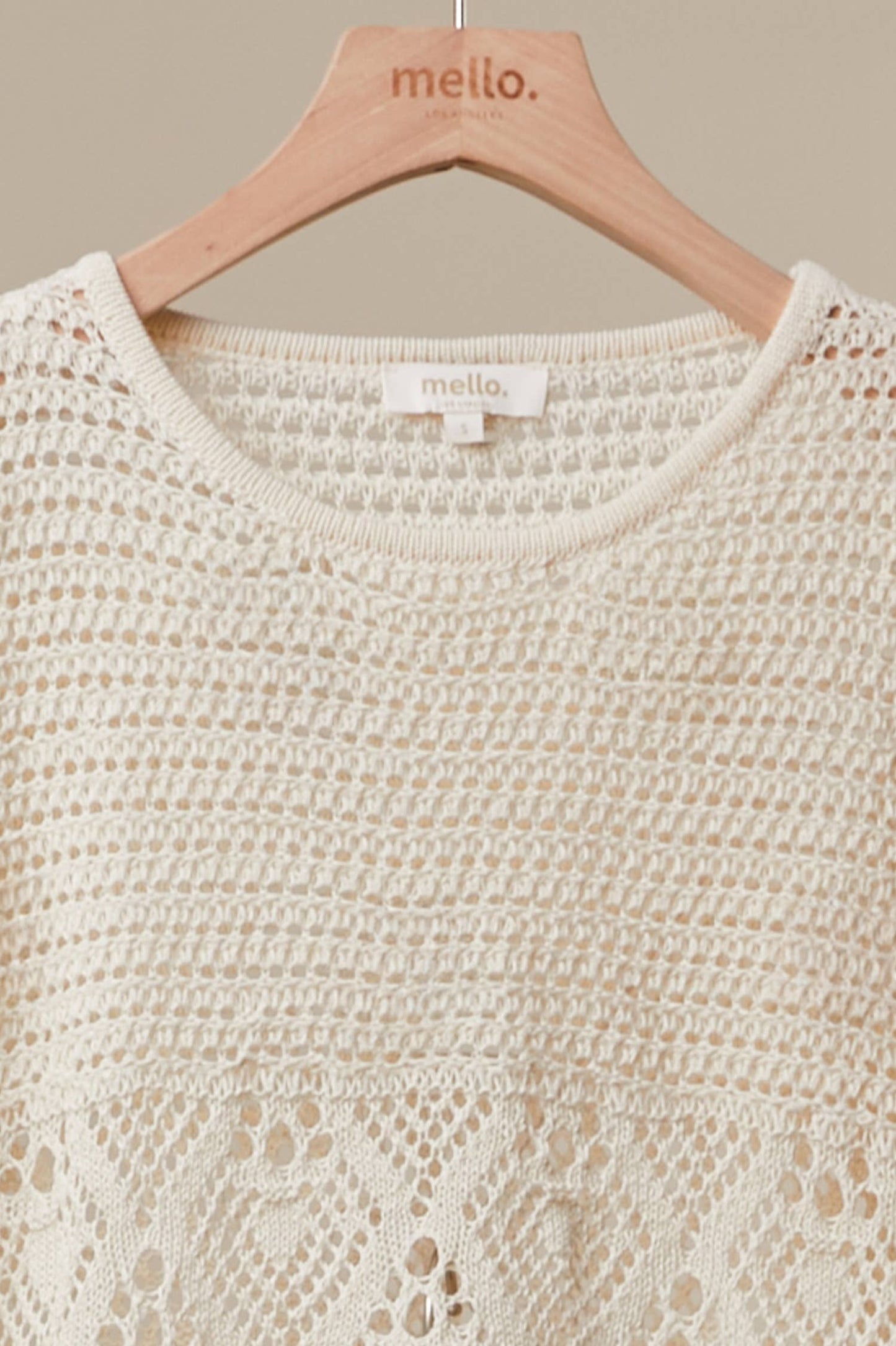 Floral Detail Crochet Boho Top