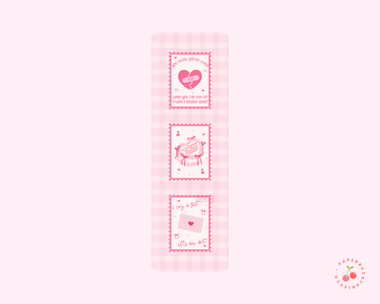 I Can Do It With A Broken Heart Stamps - Bookmarks