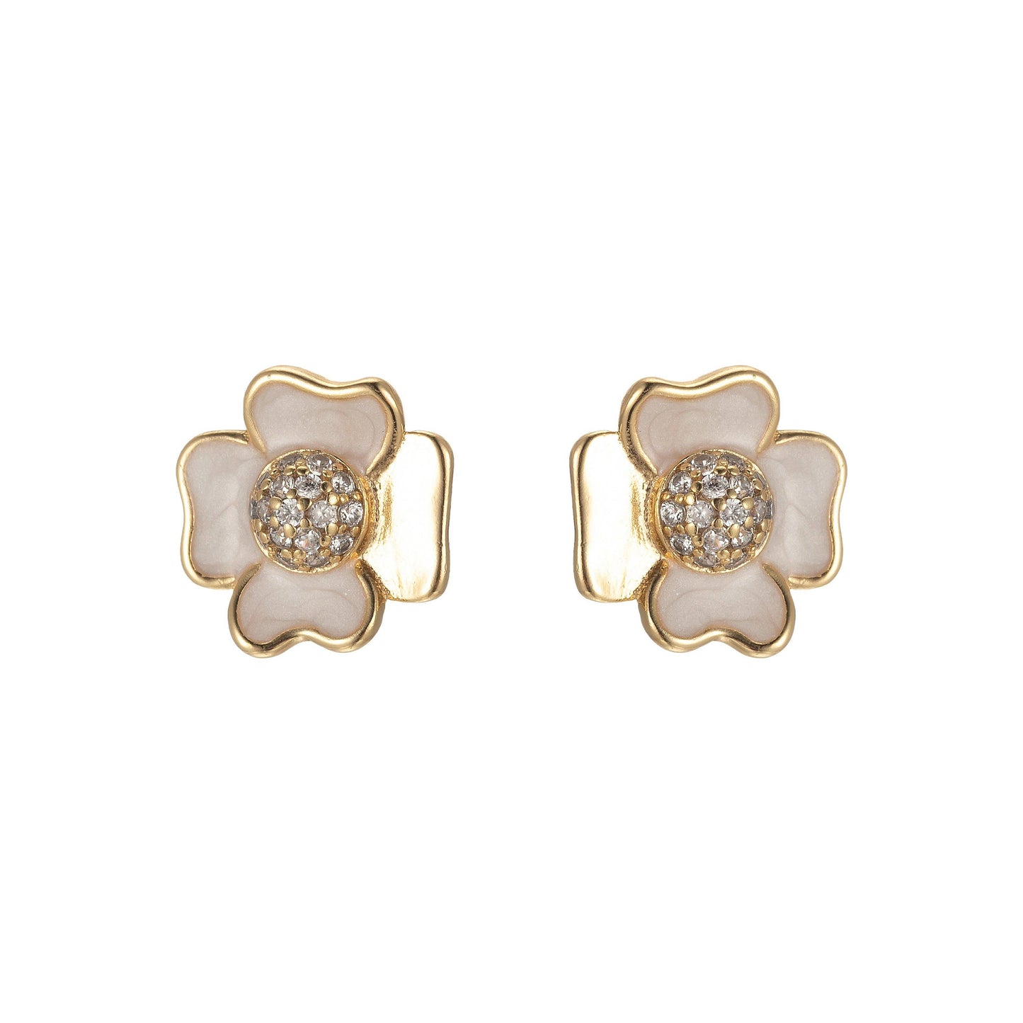 Mini Dasiy Stud Earring Cartilage Earring, Gold Flower stud, dainty gold Floral earring Pushback stud