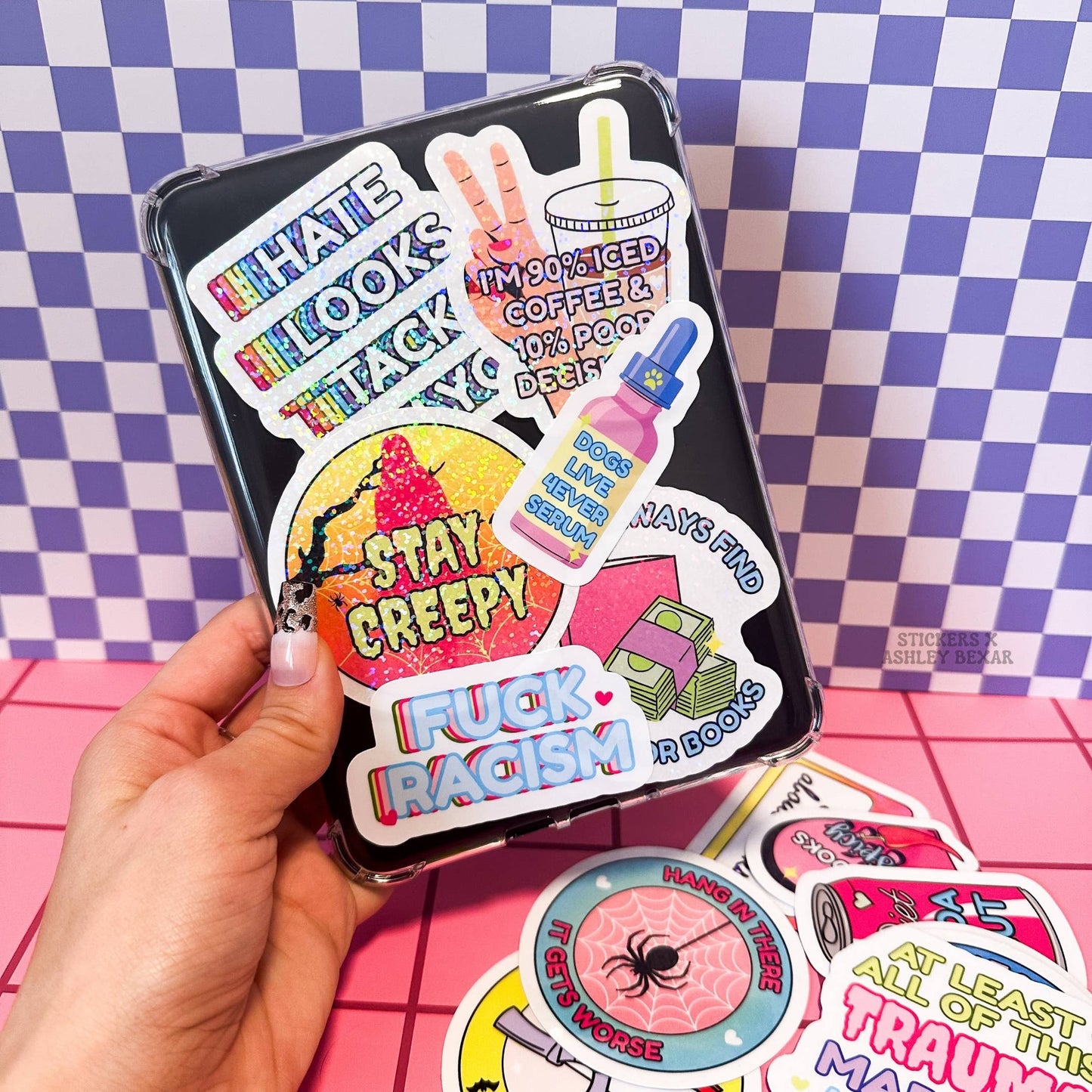 Funny Cat Cats Relatable Girls Waterproof Vinyl Sticker