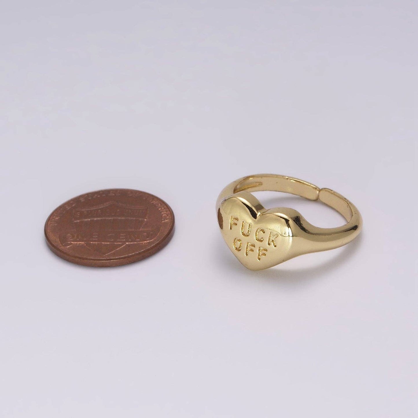 Gold Fuck Off Ring