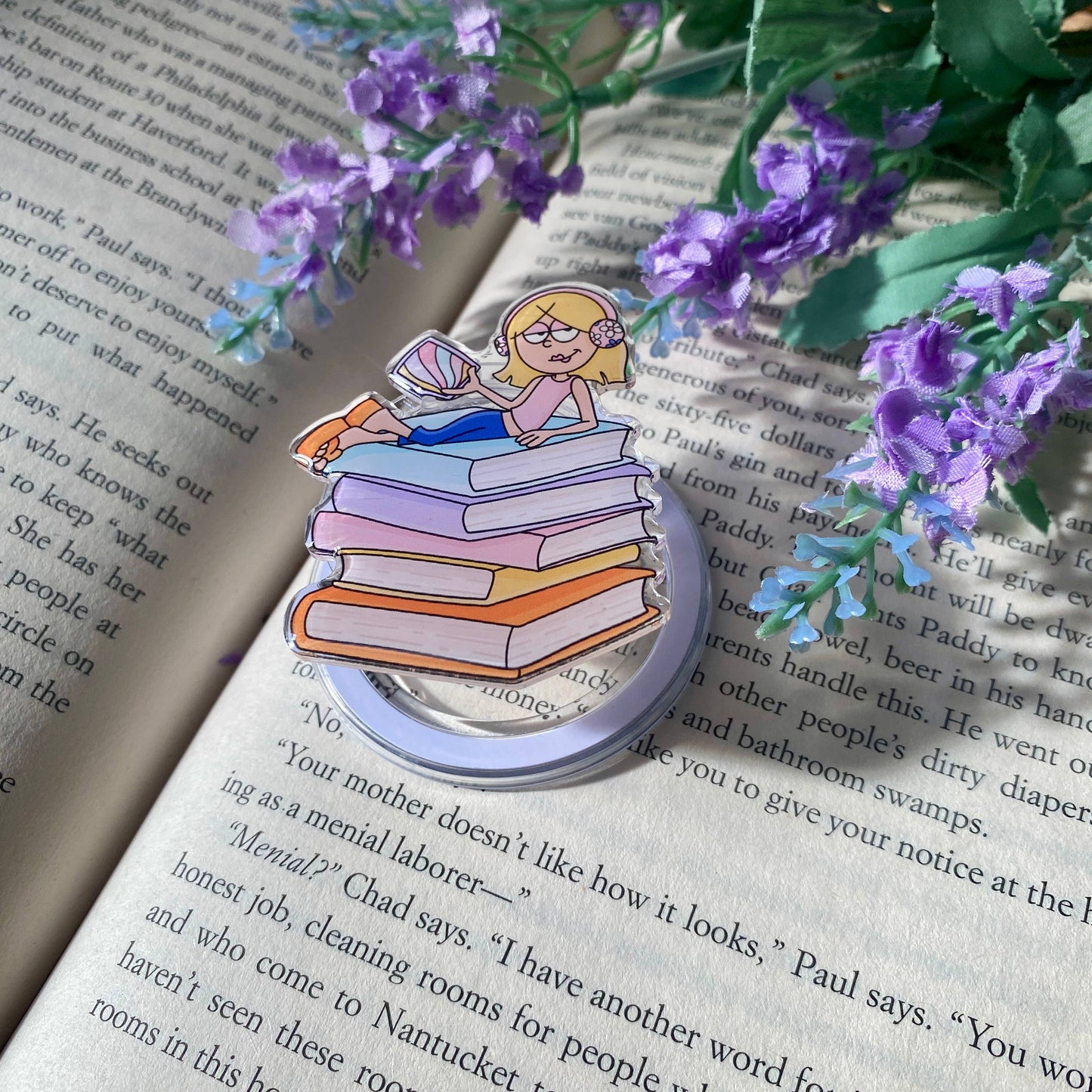 Books Bookish MagSafe Magnetic Phone Kindle Tablet Grip