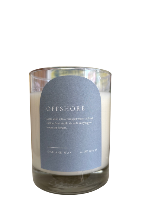 Offshore Oak & Wax Candle
