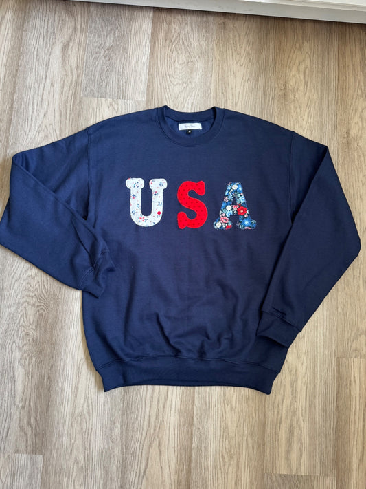 USA  Crewneck M. Navy 