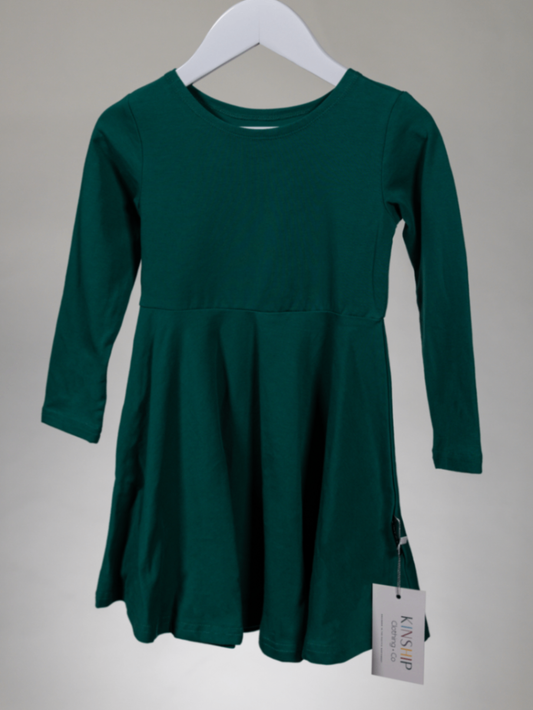 Kinship Evergreen Long Sleeve Dress (Baby/Kid Size: 12-18M) 