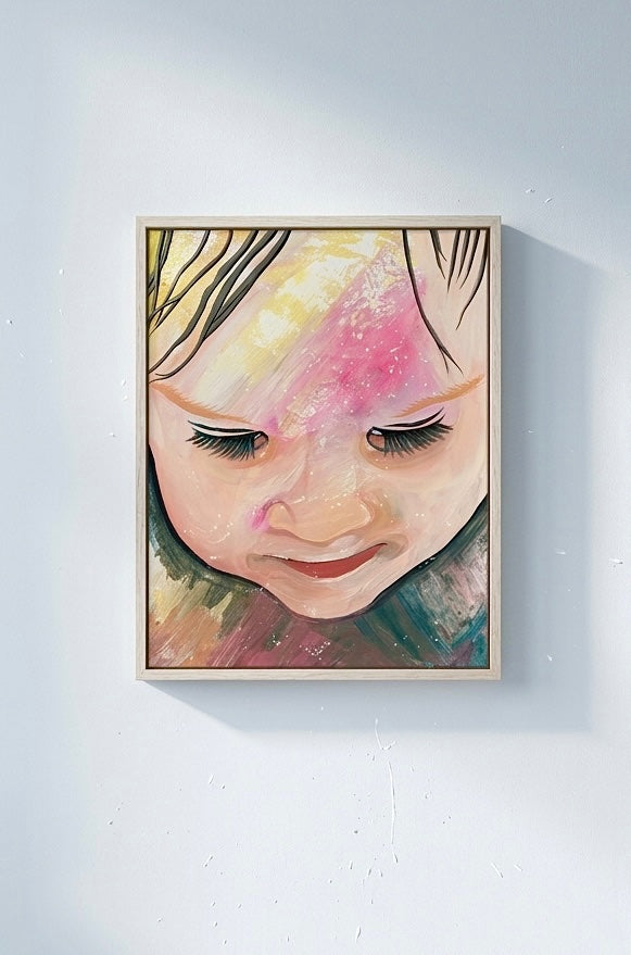 Peace Child, original acrylic on canvas 16 x 24