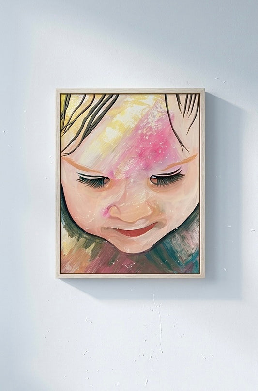 Peace Child, original acrylic on canvas 16 x 24