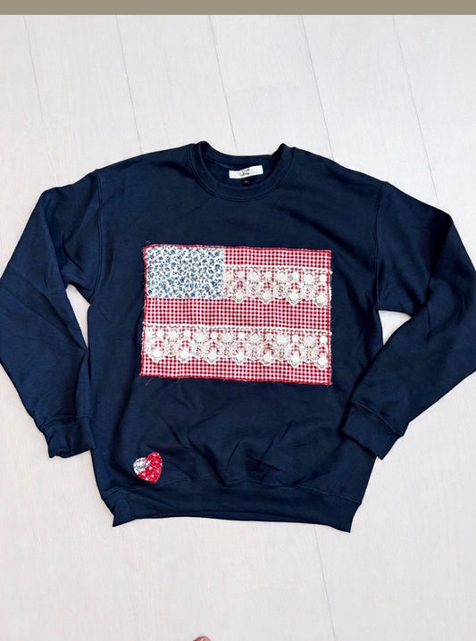 Fancy Flag Crewneck 