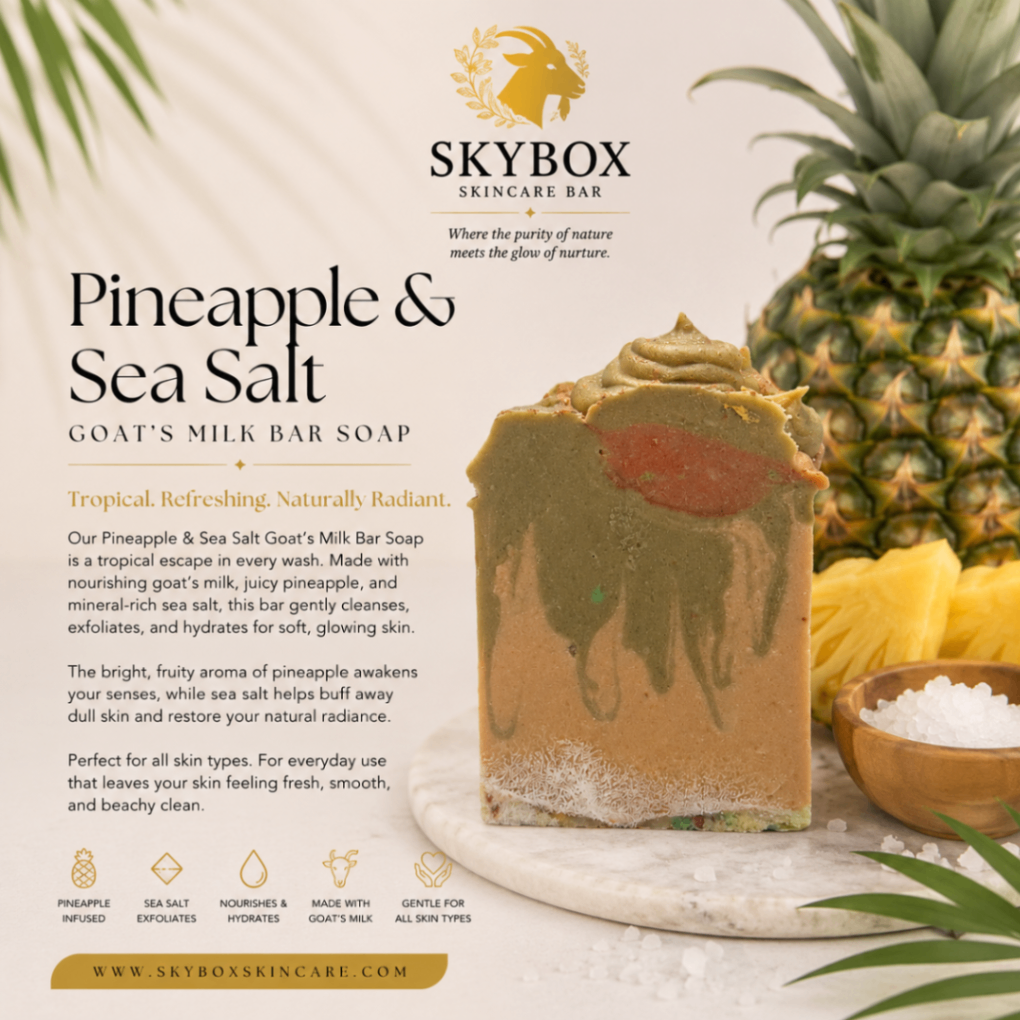 Pineapple & Sea Salt Goats Milk Soap