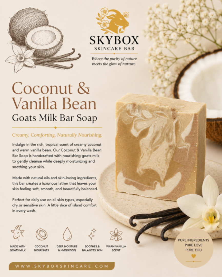 Coconut & Vanilla Bean Goat's Milk Soap