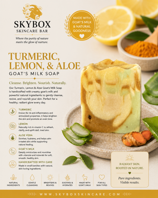Turmeric, Lemon, & Aloe Goat's Milk Soap