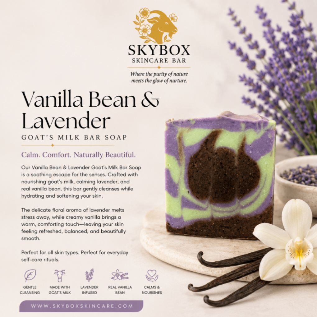 Vanilla Bean & Lavender Goat's Milk Soap