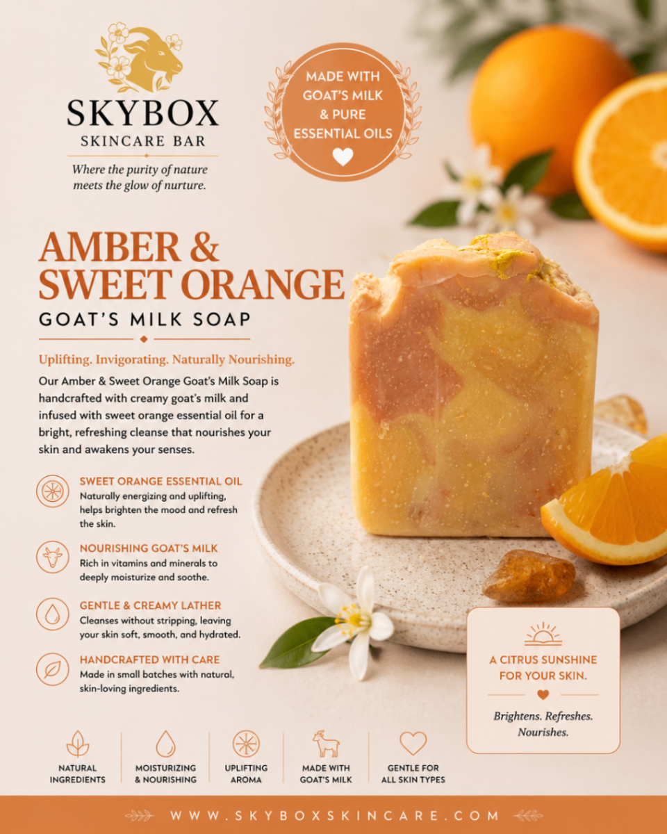 Amber & Sweet Orange Bar Soap
