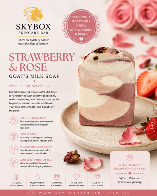 Strawberry & Rose Goat's Milk Soap