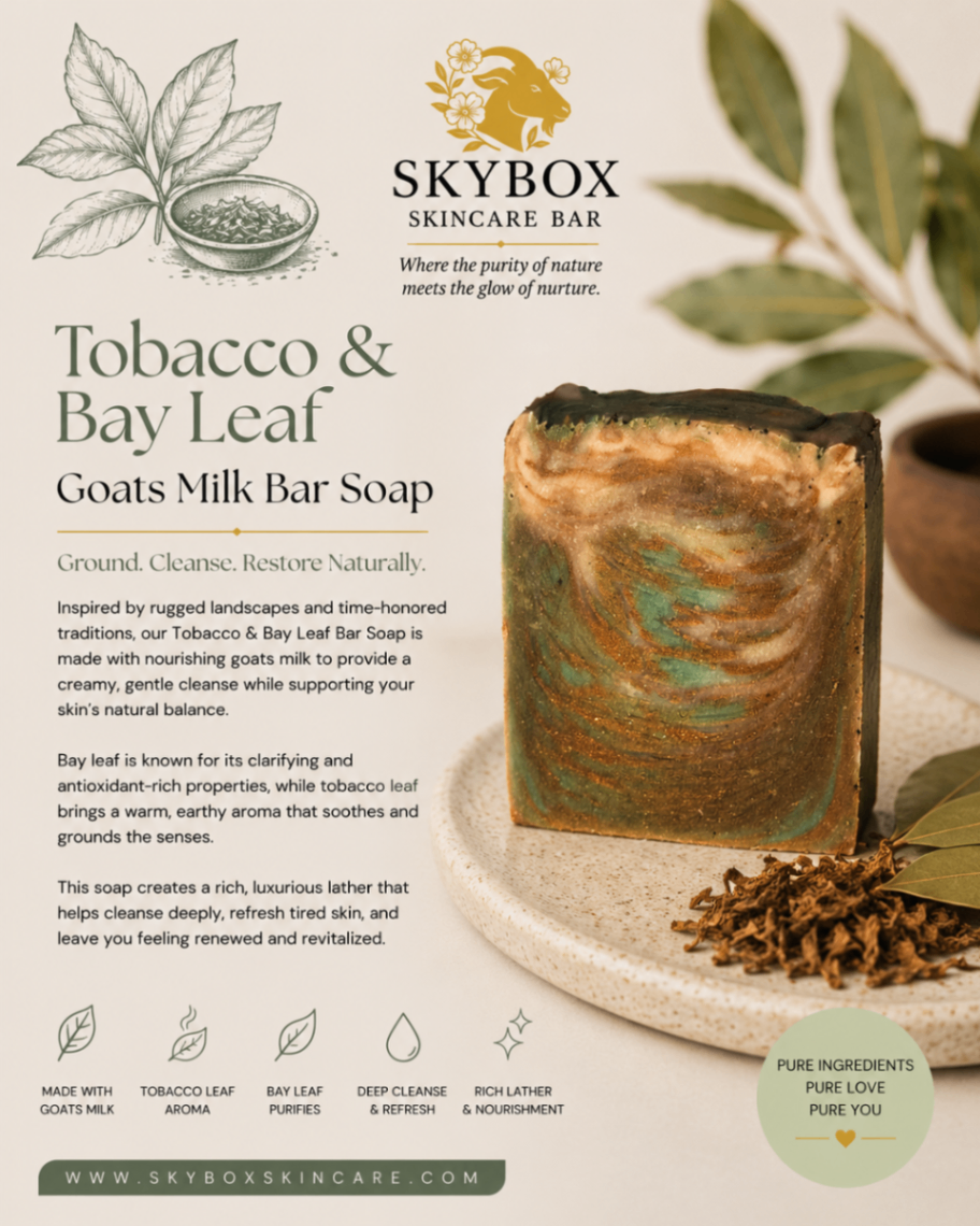 Tobacco & Bay Leaf Goat's Milk Soap