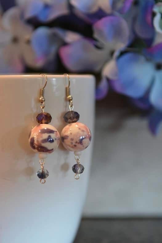 Clay Cottage & Co. Handmade Beaded Earrings