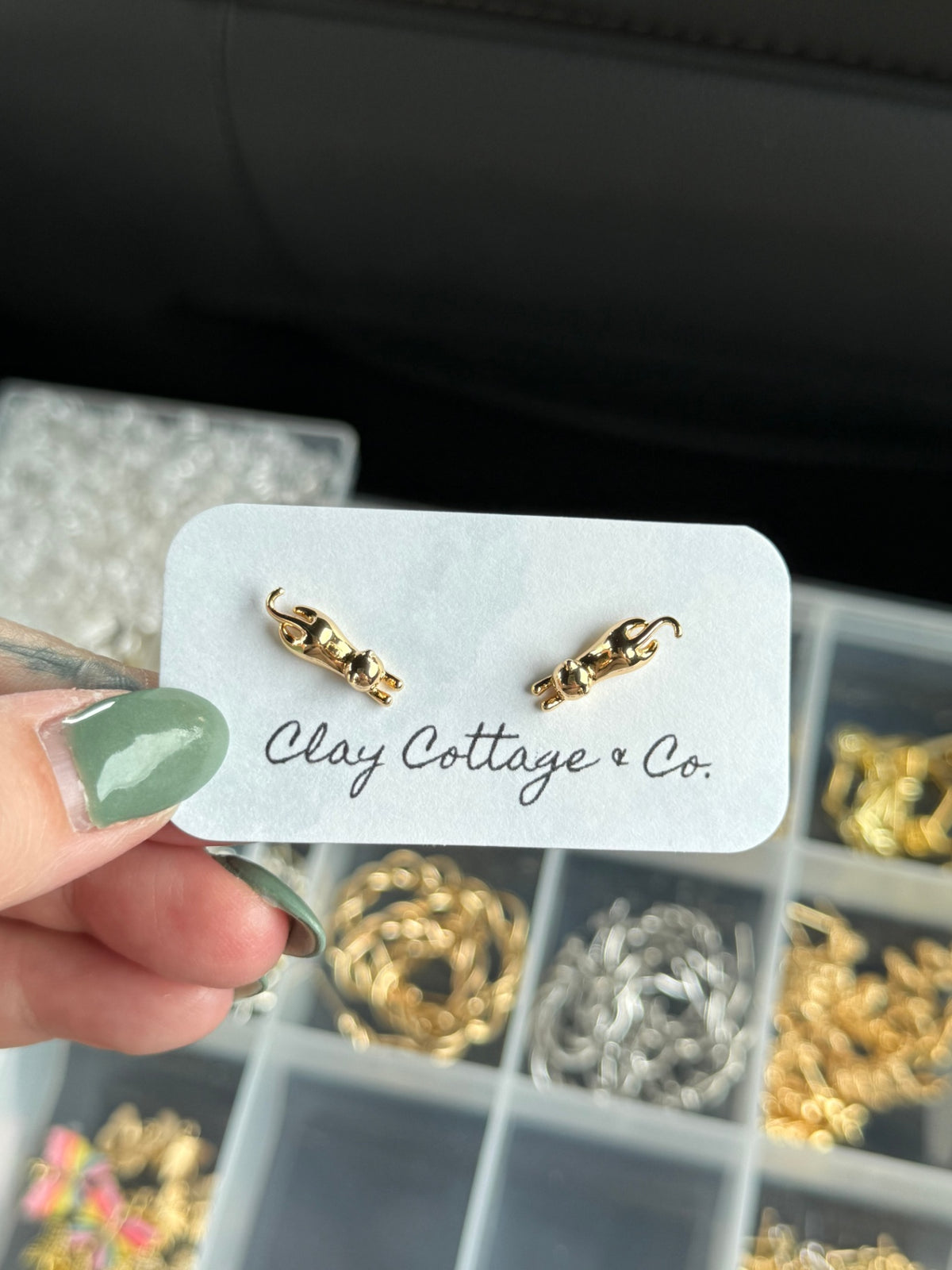 Clay Cottage & Co. Gold/Silver Stud