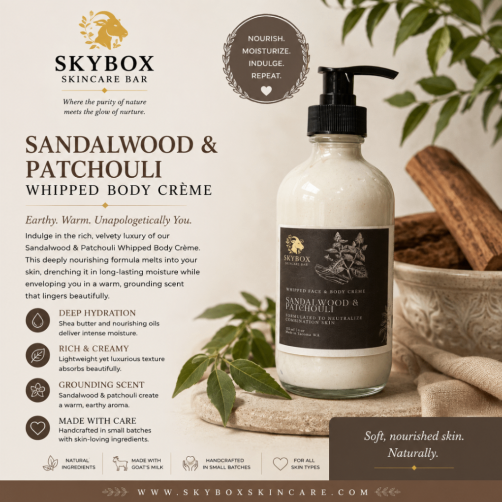 Sandalwood & Patchouli Whipped Body Creme