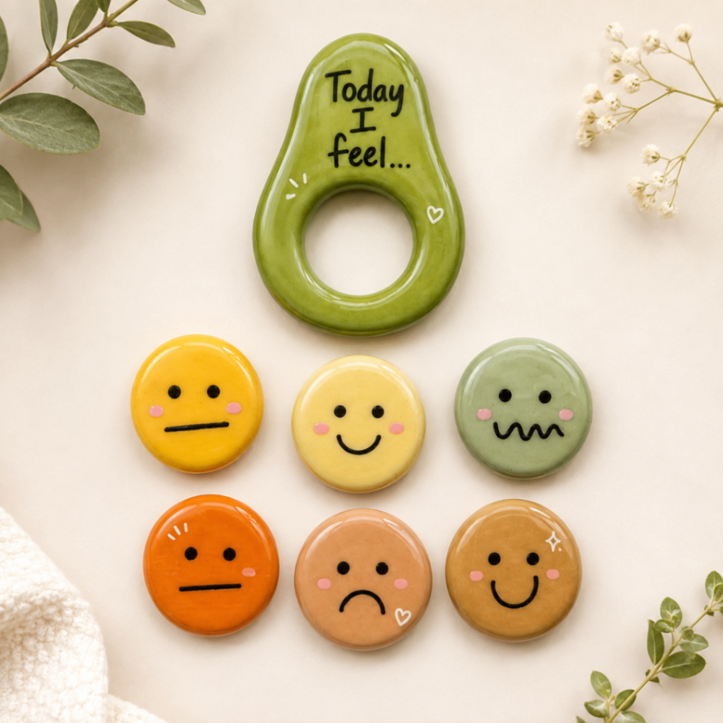 Clay Cottage & Co. Mood Magnet Set