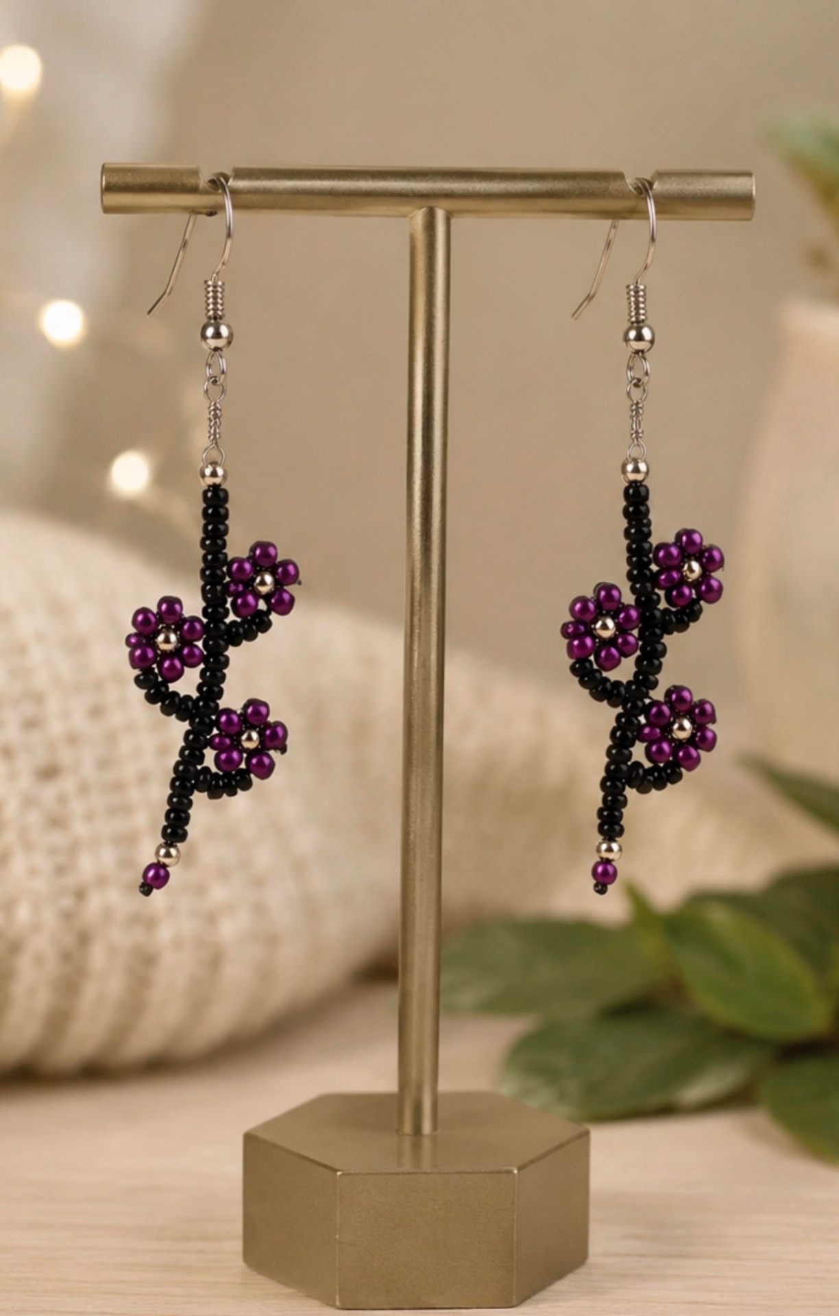 Clay Cottage & Co. Beaded Drop Earrings