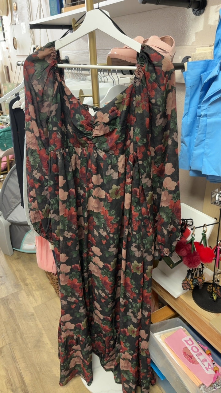 Floral Chiffon like Dress
