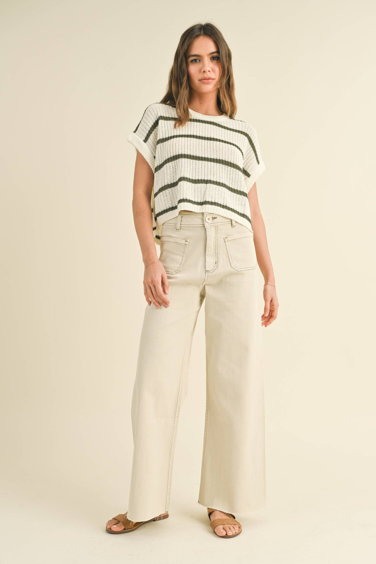 T3332   DOLMAN SLEEVE KNITTED TOP