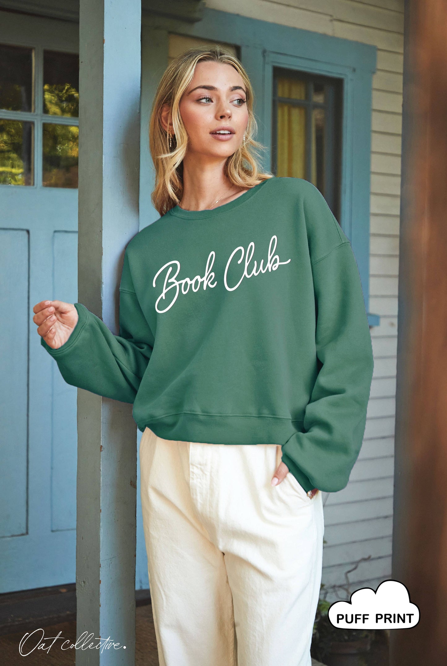 BOOK CLUB Puff Mid Graphic Sweatshirt