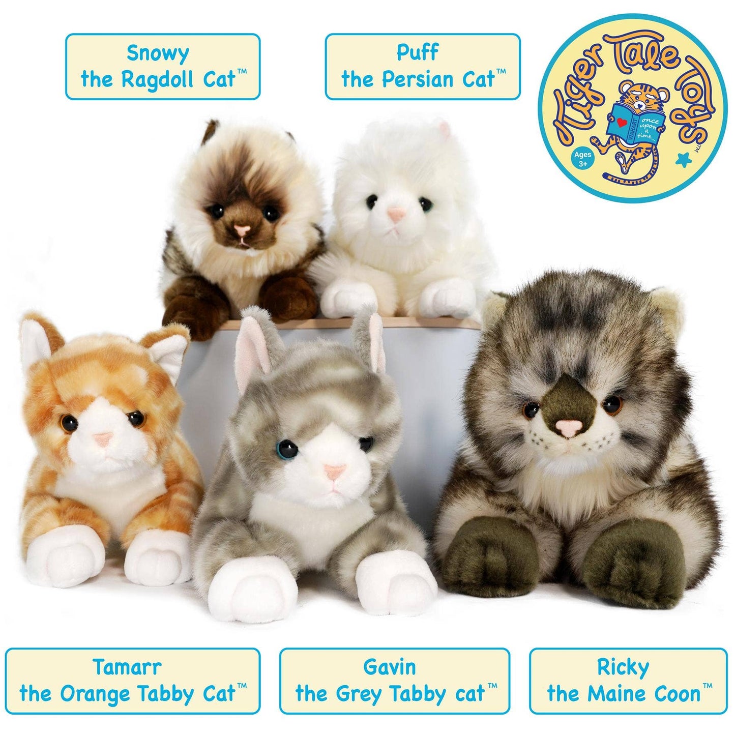 Ricky The Maine Coon | 16 Inch Stuffed Animal Plush | By TigerHart Toys