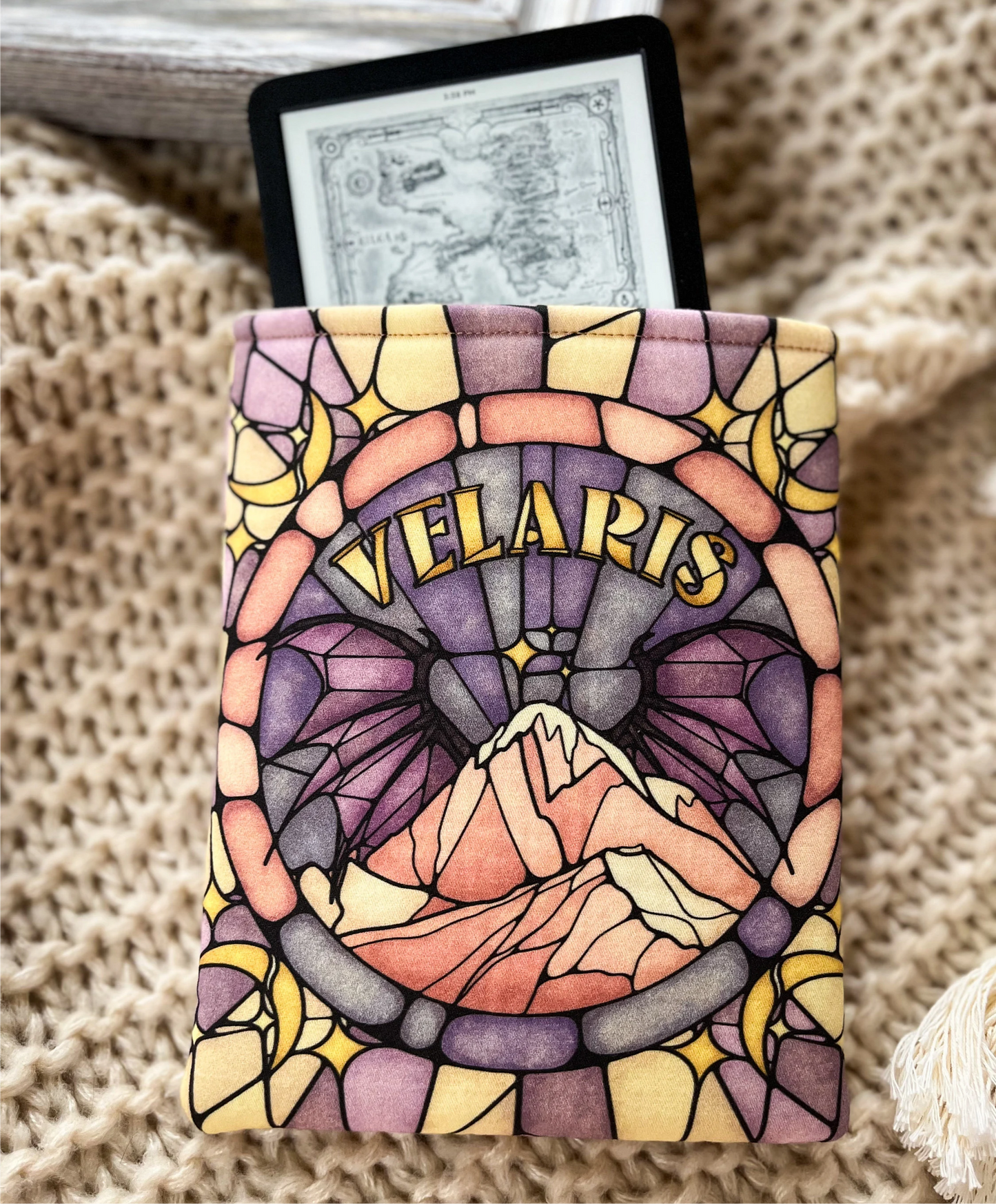 ACOTAR Velaris Padded Kindle Sleeve w Zipper Book Lover Gift