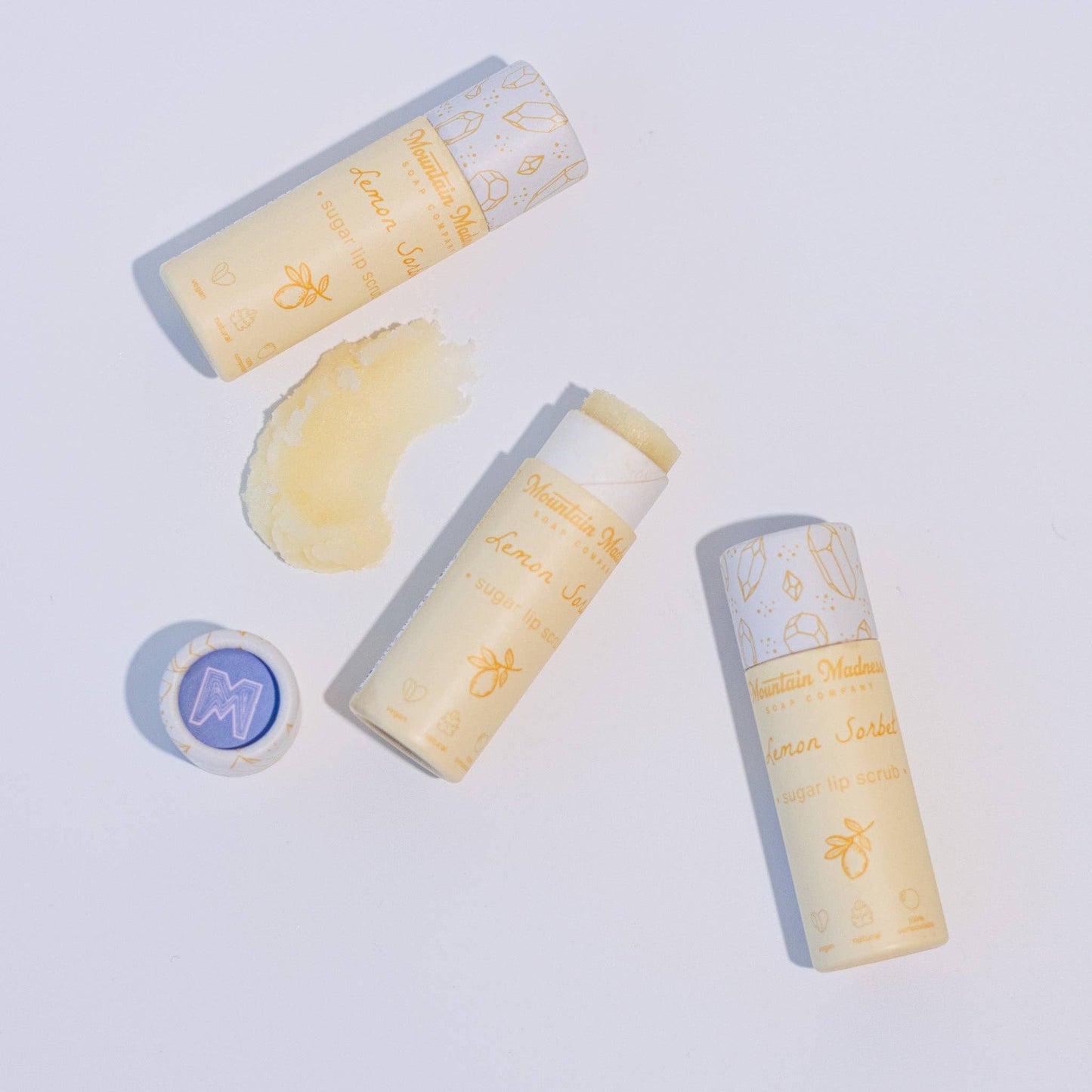 Lemon Sorbet Sugar Lip Scrub | Bright Citrus