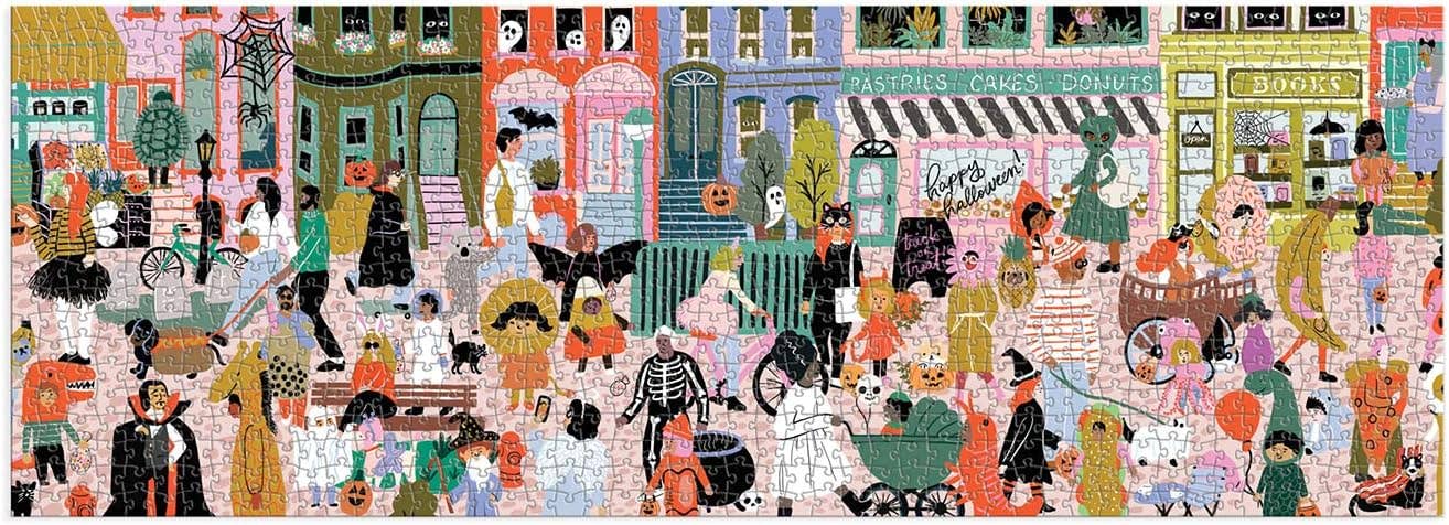 Fall Parade 1000 Piece Panoramic Puzzle