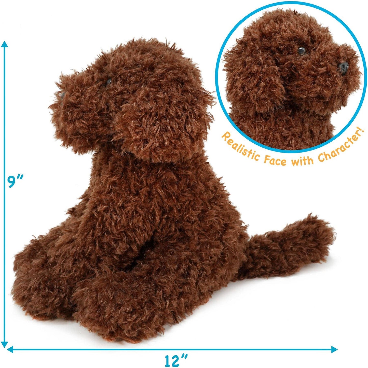 Laurel The Labradoodle | 12 Inch Stuffed Animal Plush | By T