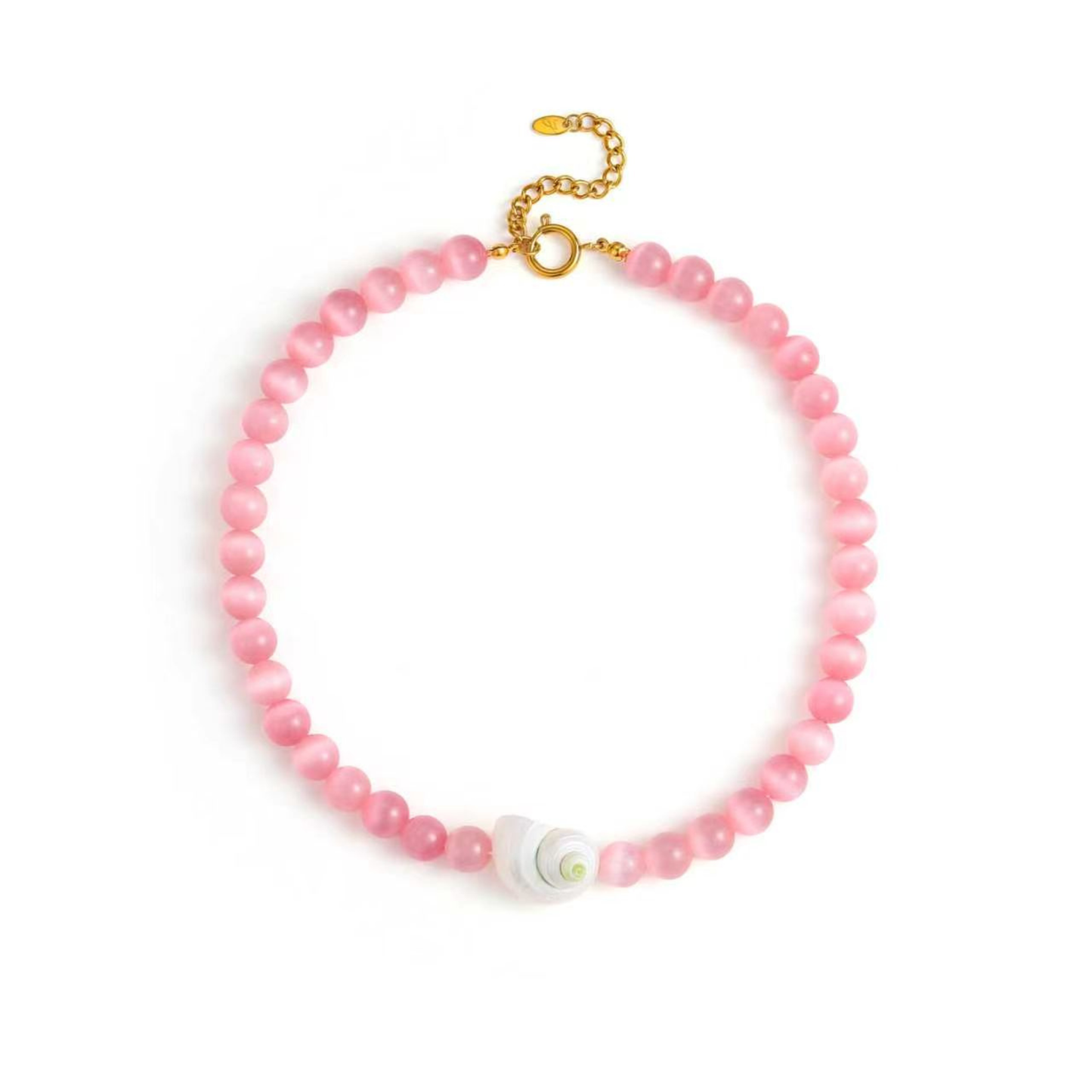 Beachside Shell Beaded Necklace – Bold Statement Strand