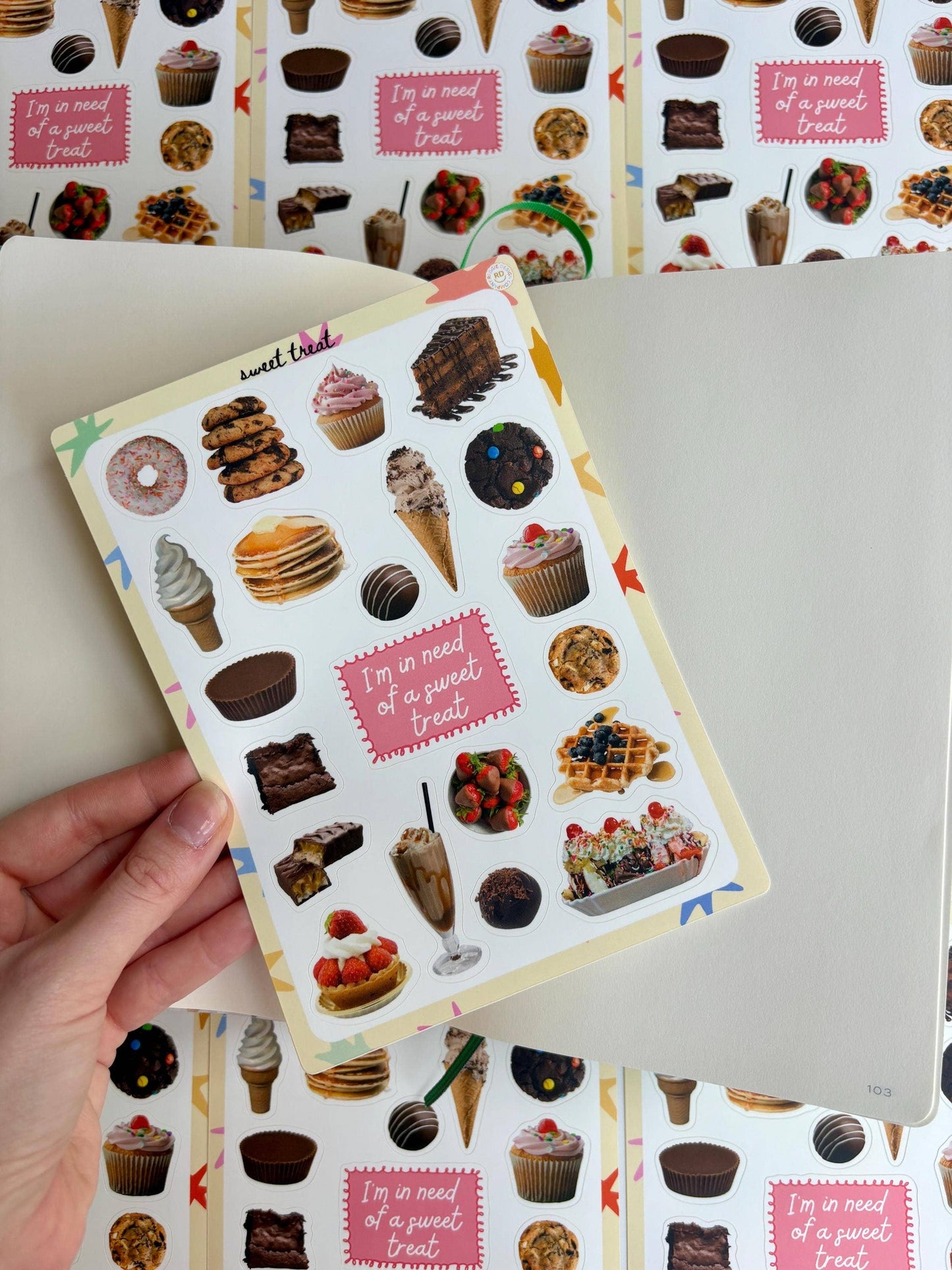 Sweet treat 5x7 Sticker Sheet