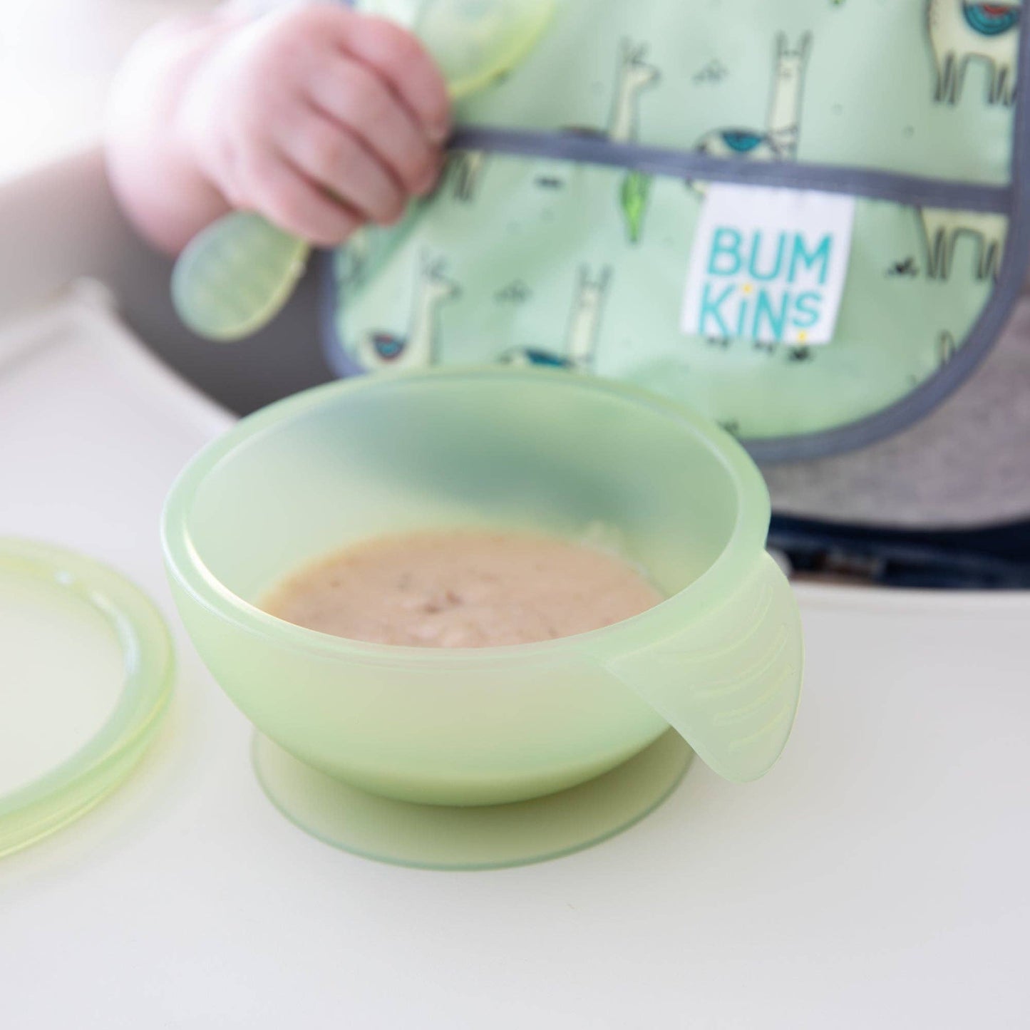 Silicone First Feeding Set: Green Jelly
