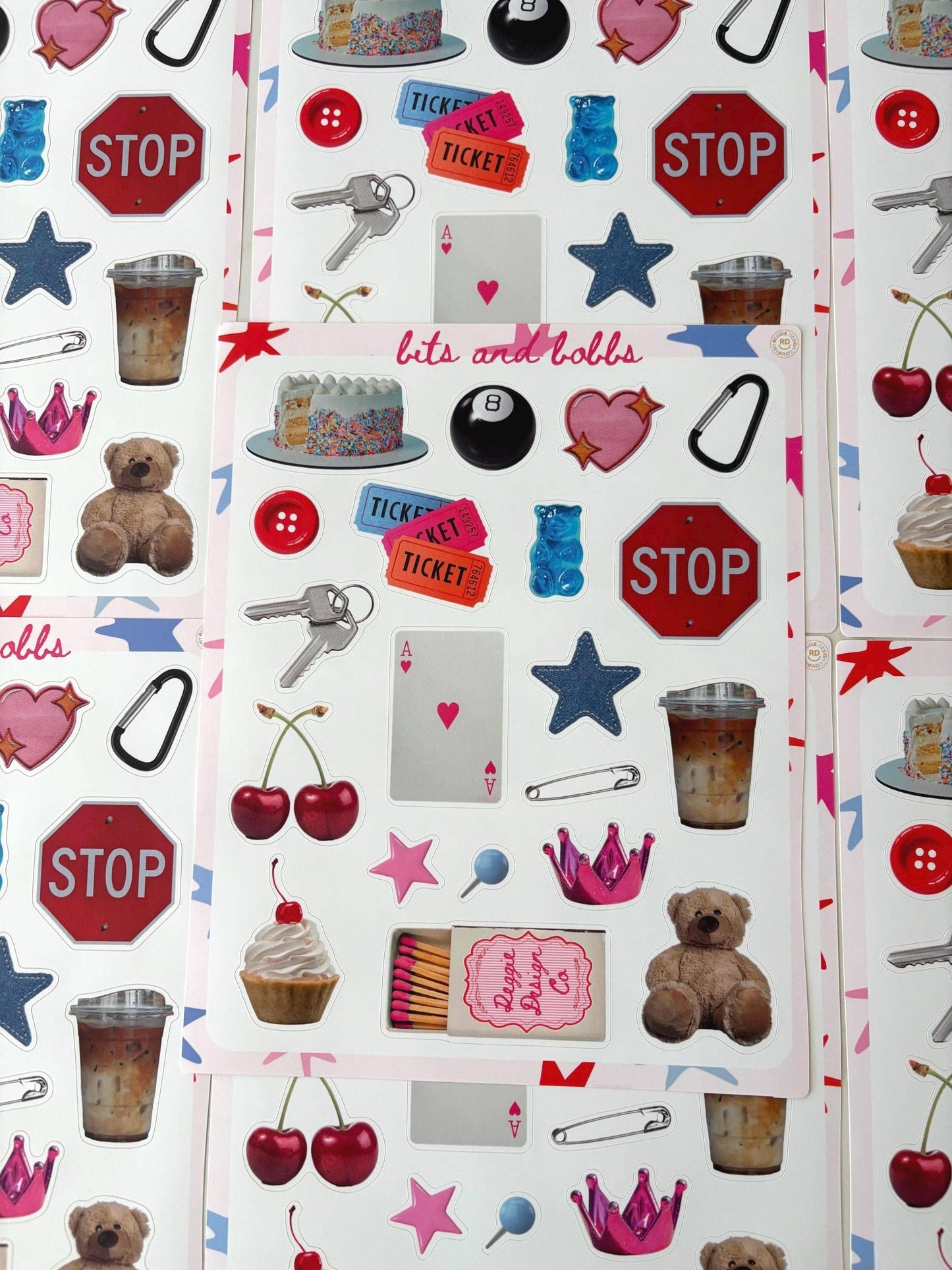 Bits and Bobbs 8x10 Sticker Sheet