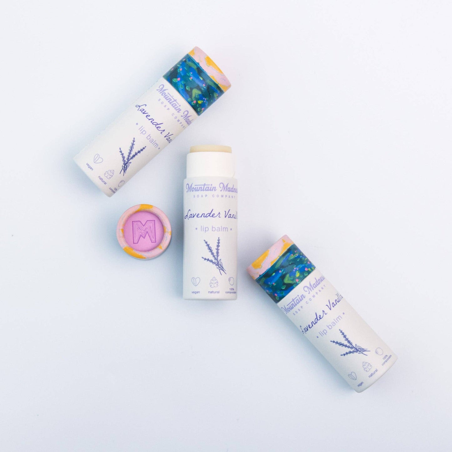 Lavender Vanilla Lip Balm | Calming Floral Blend