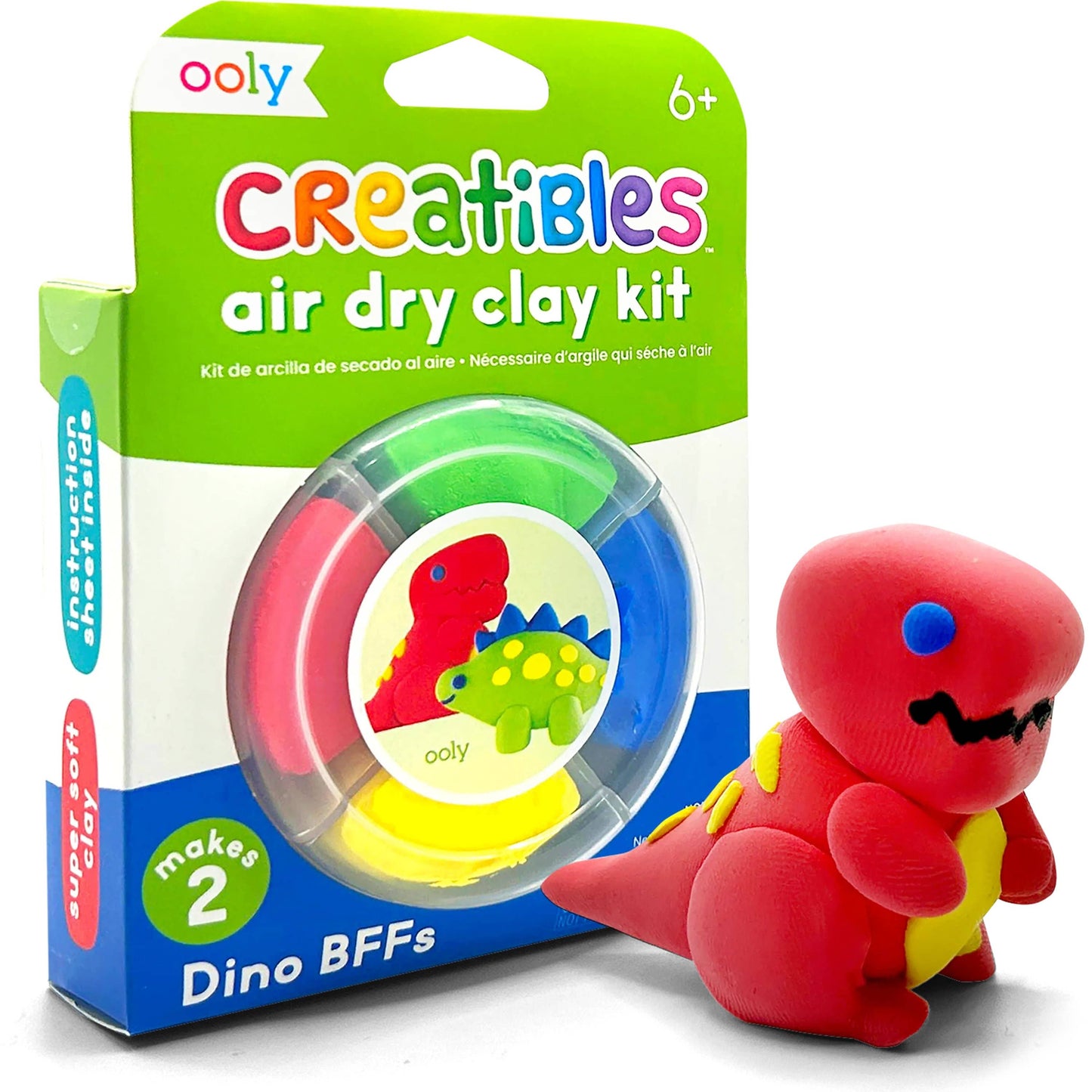 Creatibles: Air Dry Clay BFFs Kit - Dino. Pals (Set of 4 Col