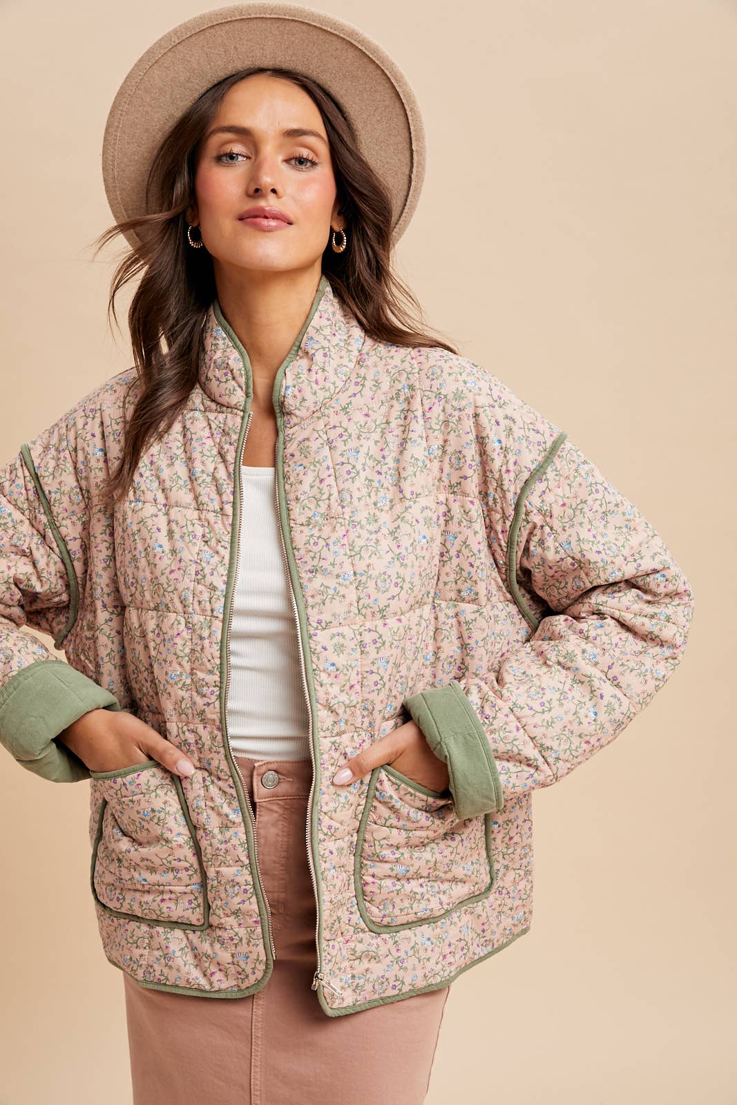 COTTON QUILTED PUFFER JACKET