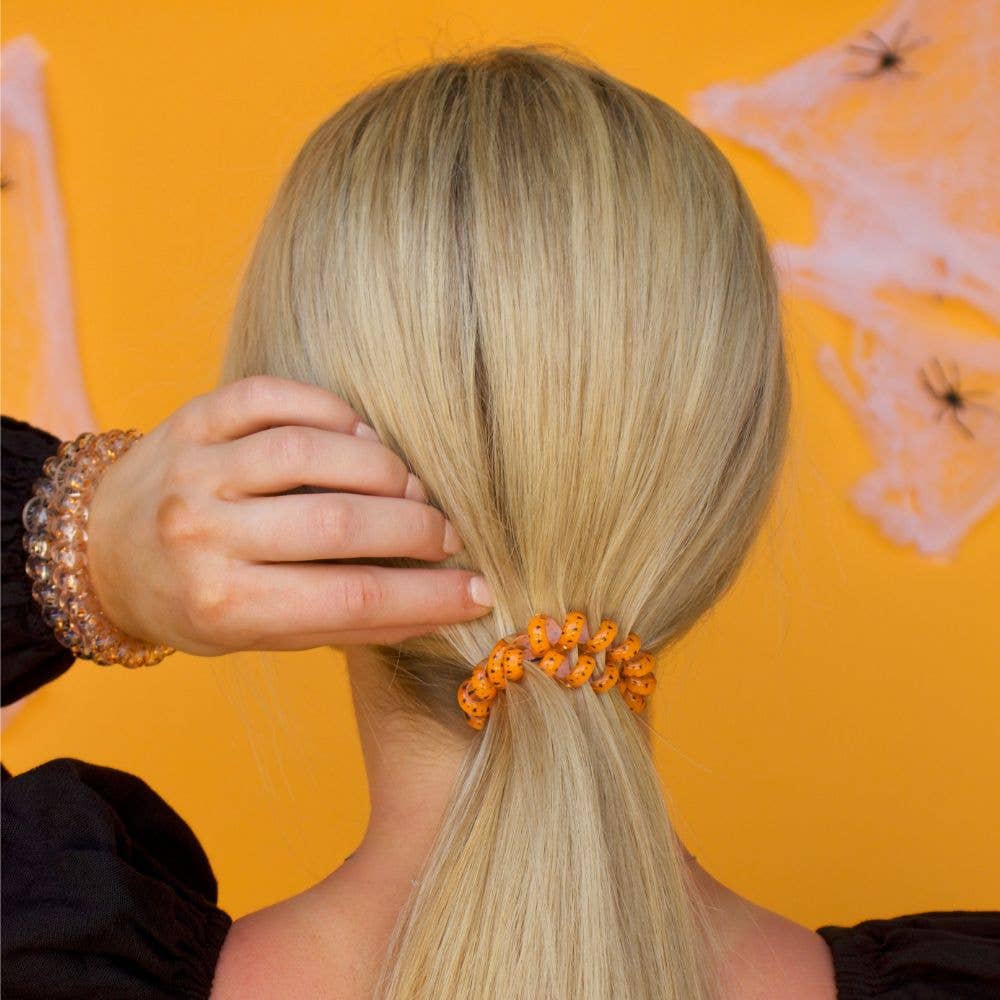 Spiral Hair Coils | Large | Spooky Sparkles Hair Ties