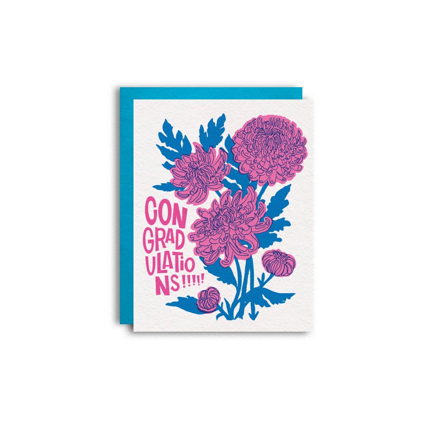 Con"grad"s Mums - Fun Risograph Greeting Card