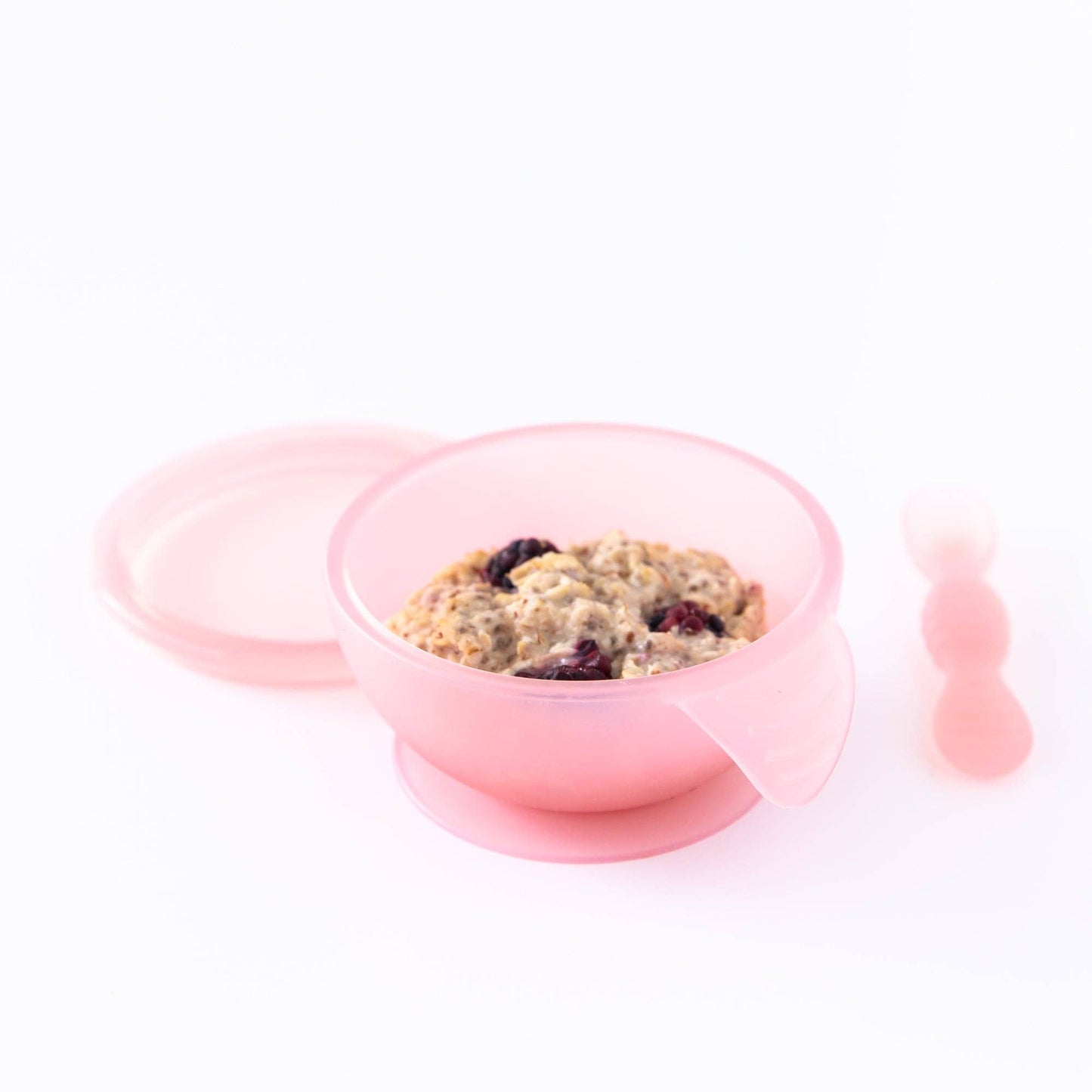 Silicone First Feeding Set: Pink Jelly