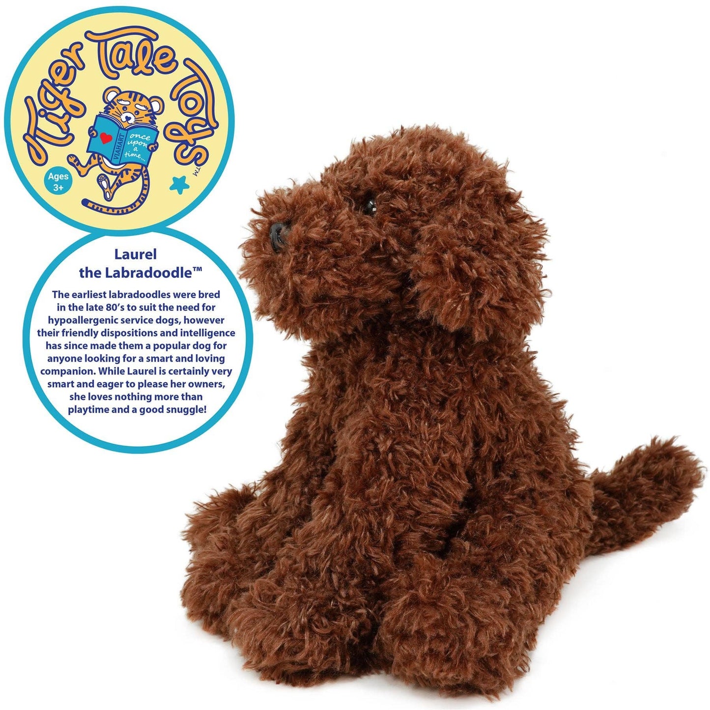 Laurel The Labradoodle | 12 Inch Stuffed Animal Plush | By T