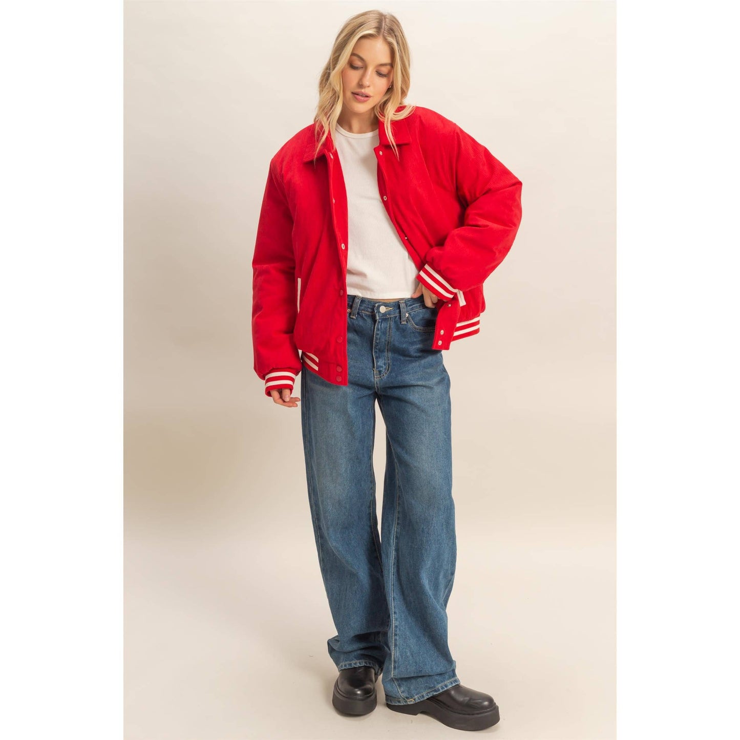 Corduroy Varsity Jacket