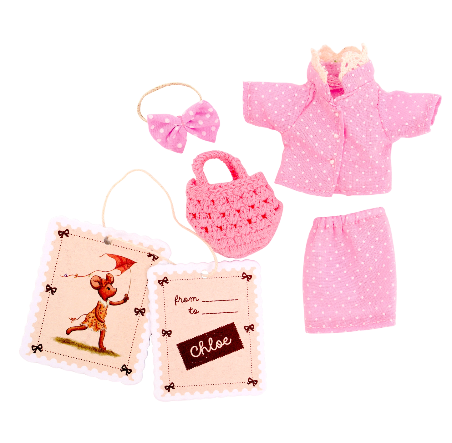 Levlovs Mouse Chloe in Stamp Holder Box with Bedding  