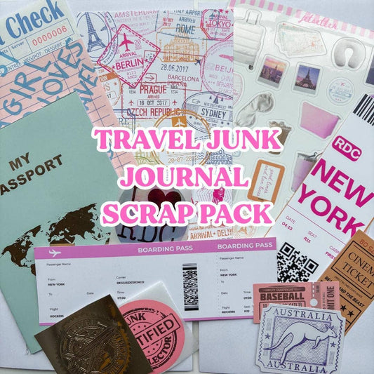 Travel Junk Journal Scrap Epherma Supply Kit