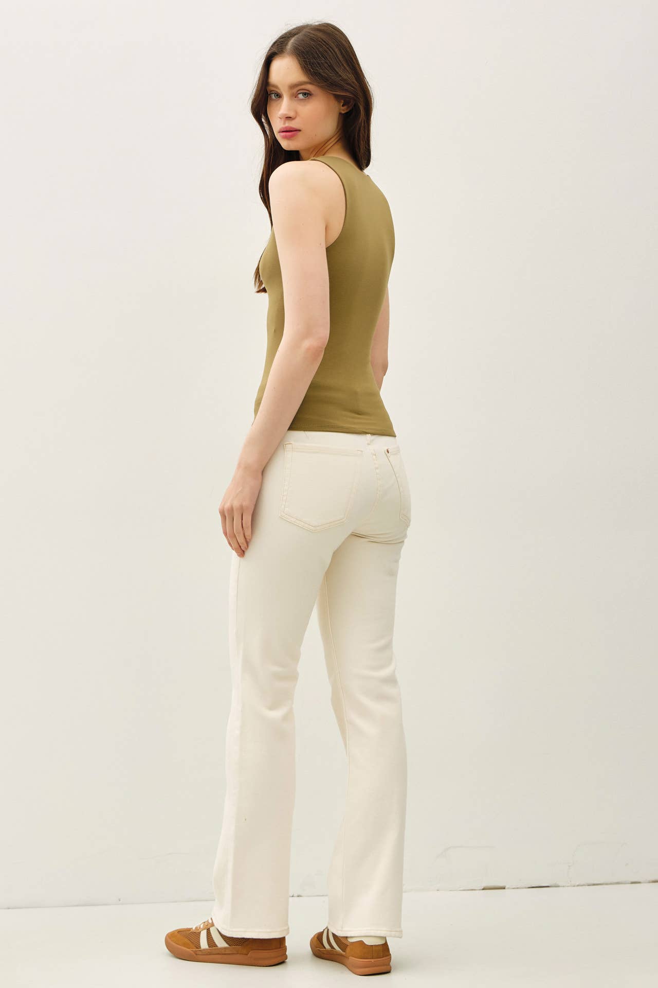 Restock-SOFT CORE-DOUBLE LINED BASIC SQUARE NECK TANK