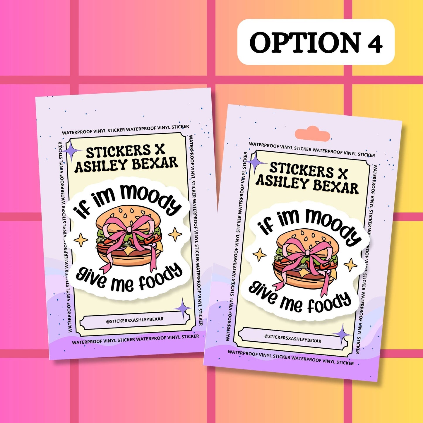 Food Hangry Relatable Funny Waterproof Vinyl Sticker