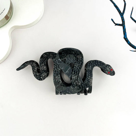 Two-color Snake Hair Clip, Acetate Animal Claw Clip